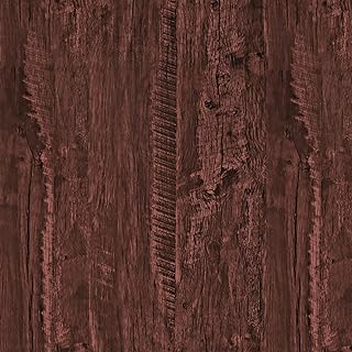 Wood Contact Paper Red Brown Faux Wood Peel and Stick Wallpaper Vintage Removable Self Adhesive Wooden Wallpaper Woods Grain Contact Paper for Countertops Cabinets Walls 17.3"x120"