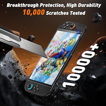 daydayup 4 Pack Switch 2 Screen Protector Tempered Glass with Guiding Frame Tool for Nintendo Switch 2 - Ultra Resistant Hardness 9H and HD Clear Screen Protector for Nintendo Switch 2 2025 Model