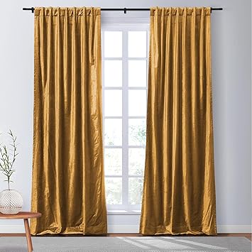 TWOPAGES Luster Cotton Velvet Curtain