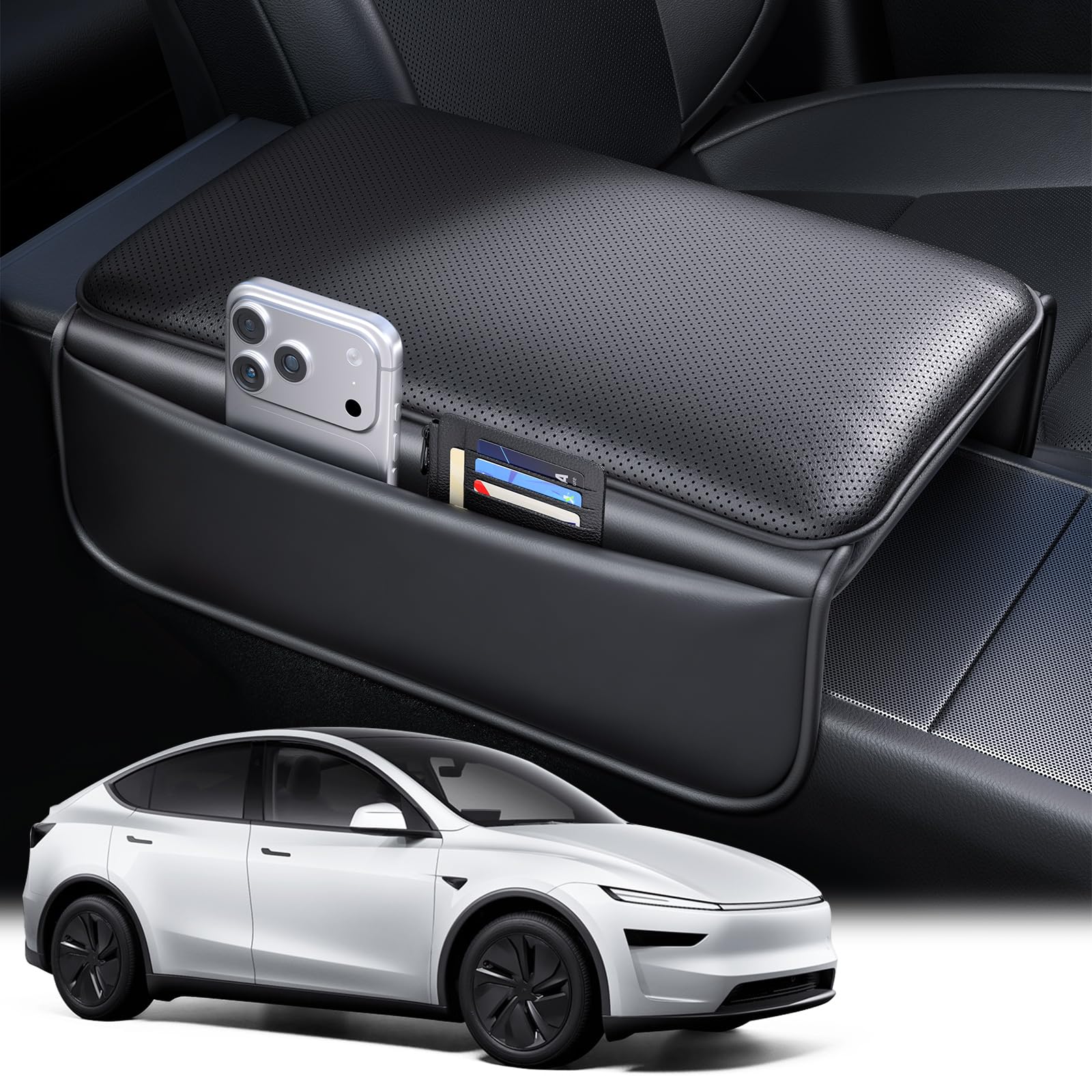 Wigoo Center Console Lid Cover for Tesla Model Y/YL 2025-2026, New Model 3
