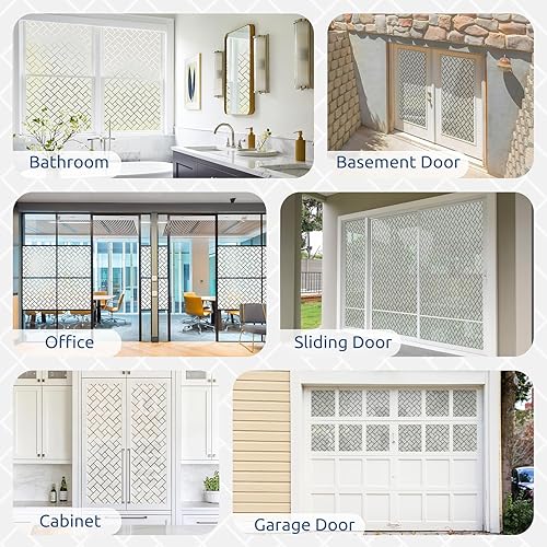 Miniatura 5 de rabbitgoo Película de privacidad para ventana, vidrio esmerilado, adhesivo estático decorativo para bloqueo solar, cubierta de vinilo para el hogar,