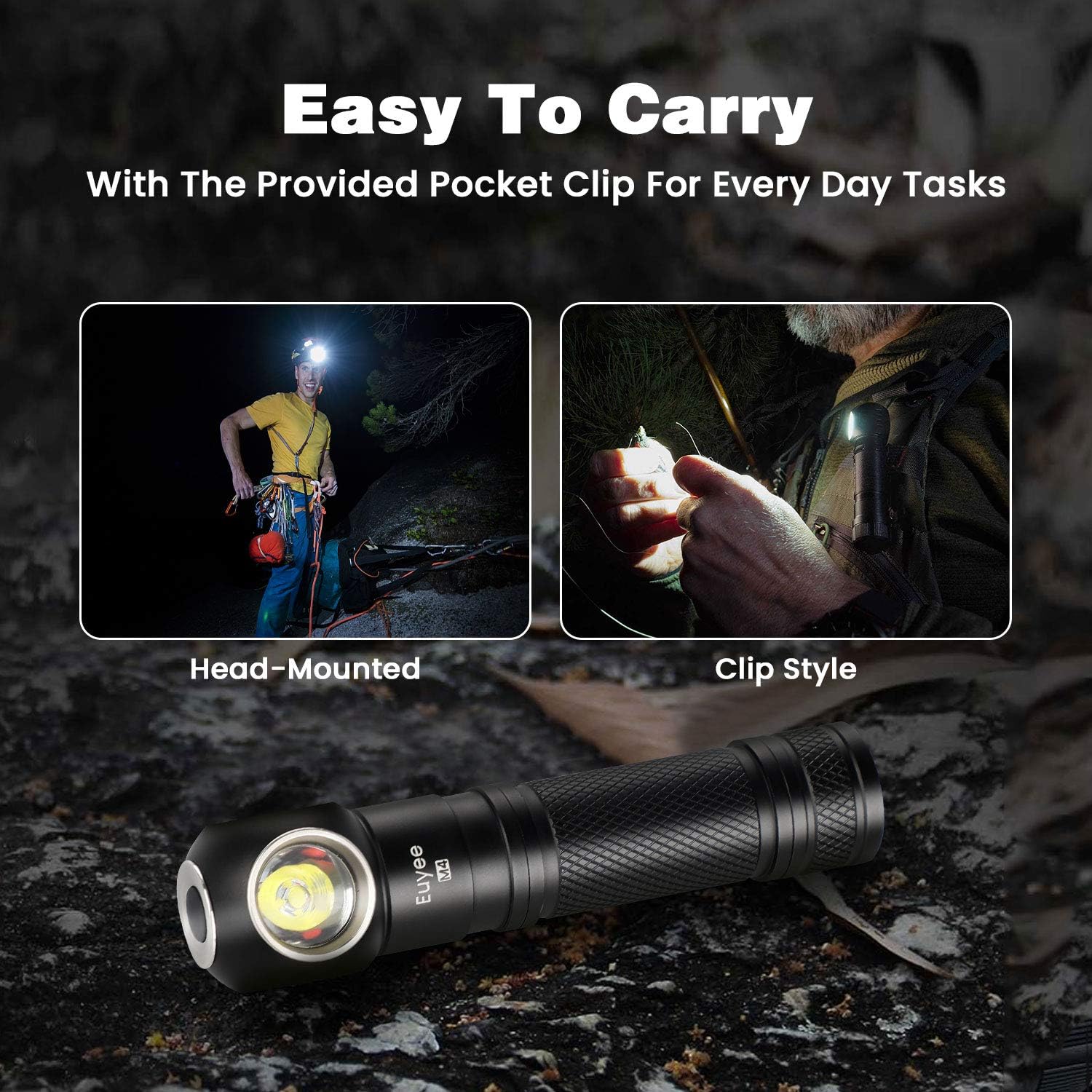 OUDMON Rechargeable Tactical Flashlight Emergency Photo