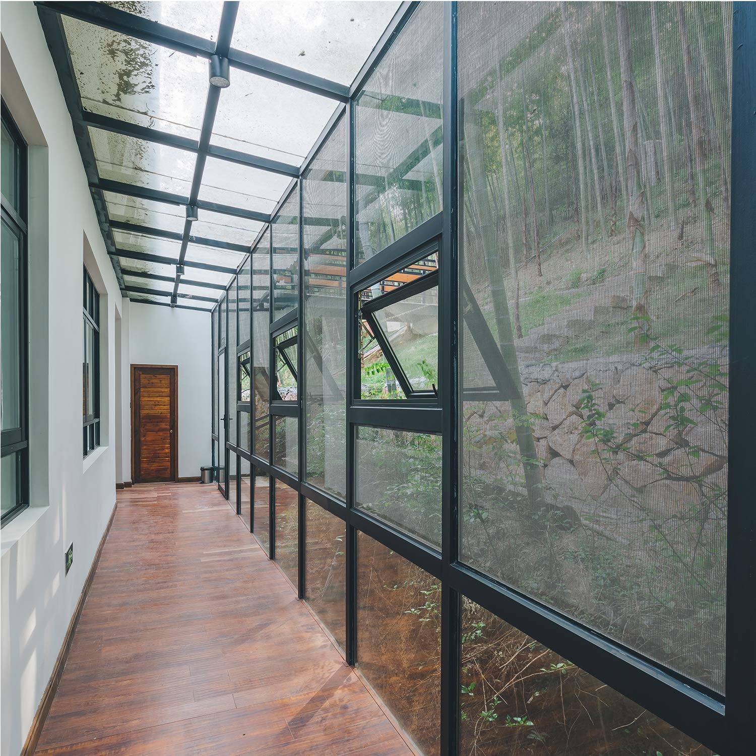 BafloTEX Standard Window Screen Mesh 36"x100', Doors and Patio Fiberglass Screen Roll, Replacement Mesh, DIY Custom, Black SGBLK36100