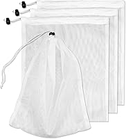 Vista 1 de Bolsa de malla de repuesto para aspiradora de piscina, bolsa de malla fina con cable de bloqueo, bolsa de filtro de aspiradora de piscina, bolsa