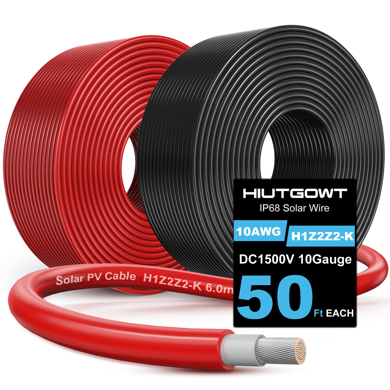 Hiutgowt 10AWG Solar Wire