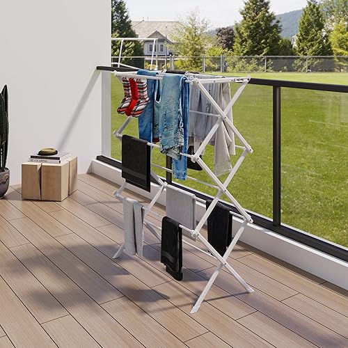 Miniatura 2 de Estante de Secado Plegable para Ropa, Estante de Secado de Ropa Plegable para Interior y Exterior, Estante de Secado de Ropa para Lavandería