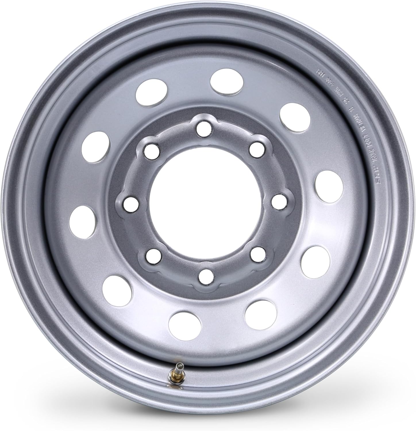 LIBRA 16 x 6 Heavy Duty Trailer Wheel 8 Lug on 6.5" Bolt Pattern Silver Mod 4400lbs LCC-17060