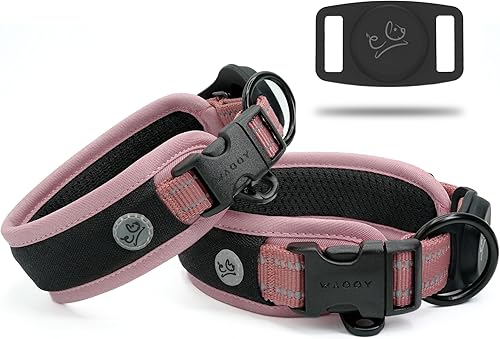 Miniatura 2 de Collar de perro de alta calidad, soporte para Airtag de Apple, ajustable, resistente, reflectante 3M, sin rozaduras, malla de aire ultra suave,