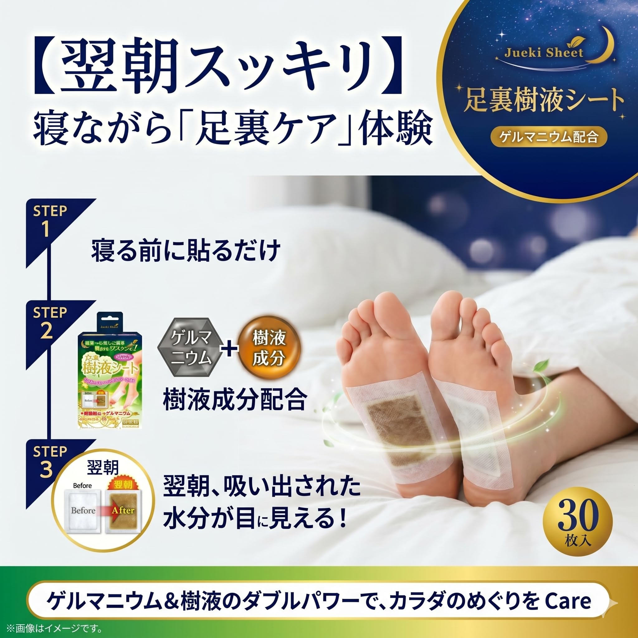 Amazon.co.jp: 鈴木油脂工業 ゲルマ樹液足裏シート 30枚入 : ビューティー