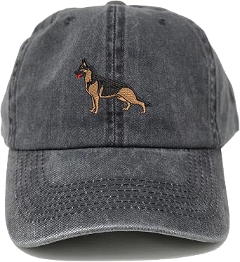 German Shepherd Dog Embroidered Baseball Cap