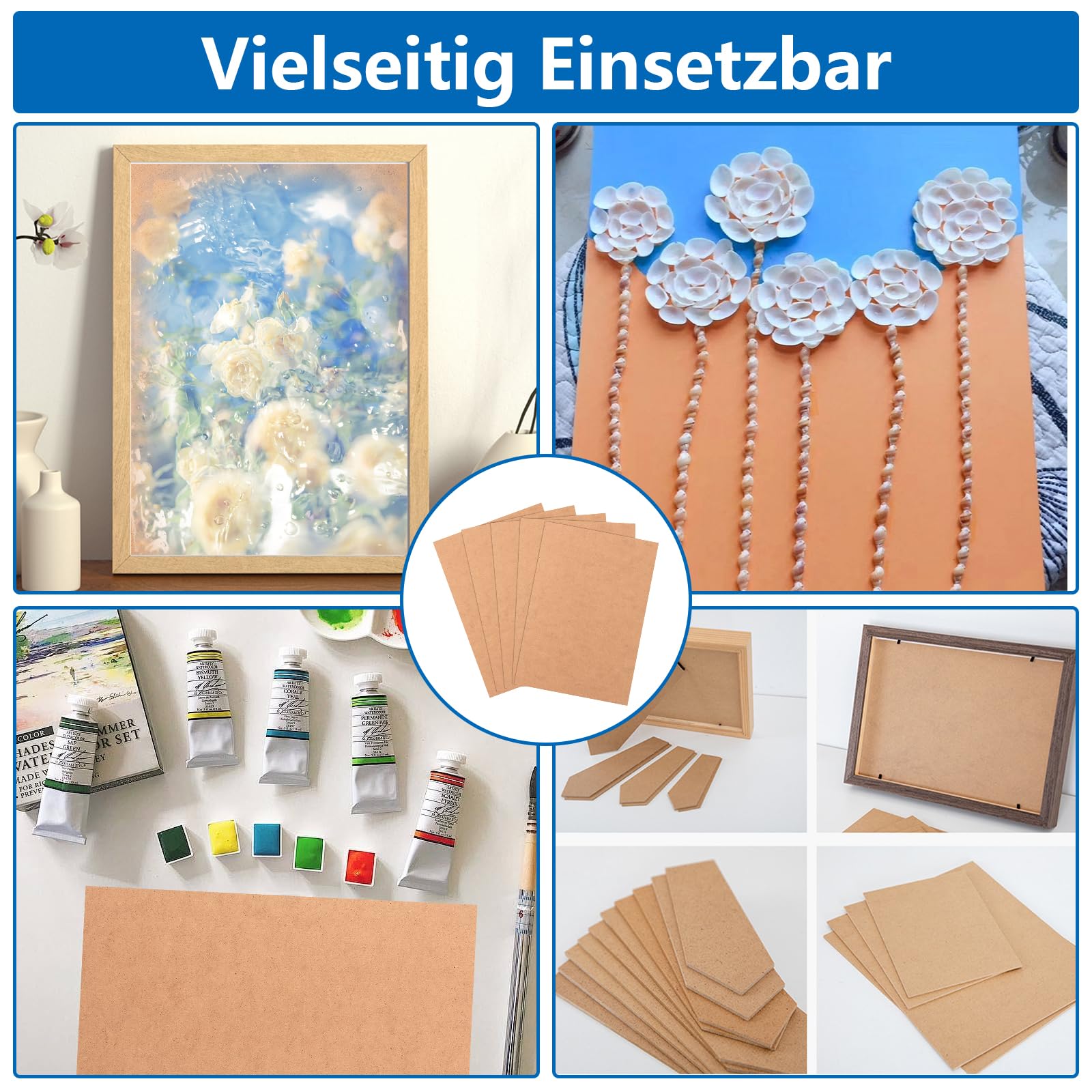 CYEER 20 sztuk płyt MDF A4, czarne, 300 x 210 x 3 mm, cienkie płyty drewniane, do lasera, routera CNC, modelowania, ażurowej piły liściastej, 20 sztuk