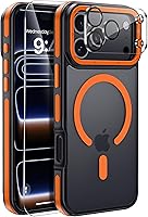 Vista 72 de Funda magnética para iPhone Air con protector de lente de cámara, protección grado militar de 10 pies, compatible con funda MagSafe Slim para iPhone