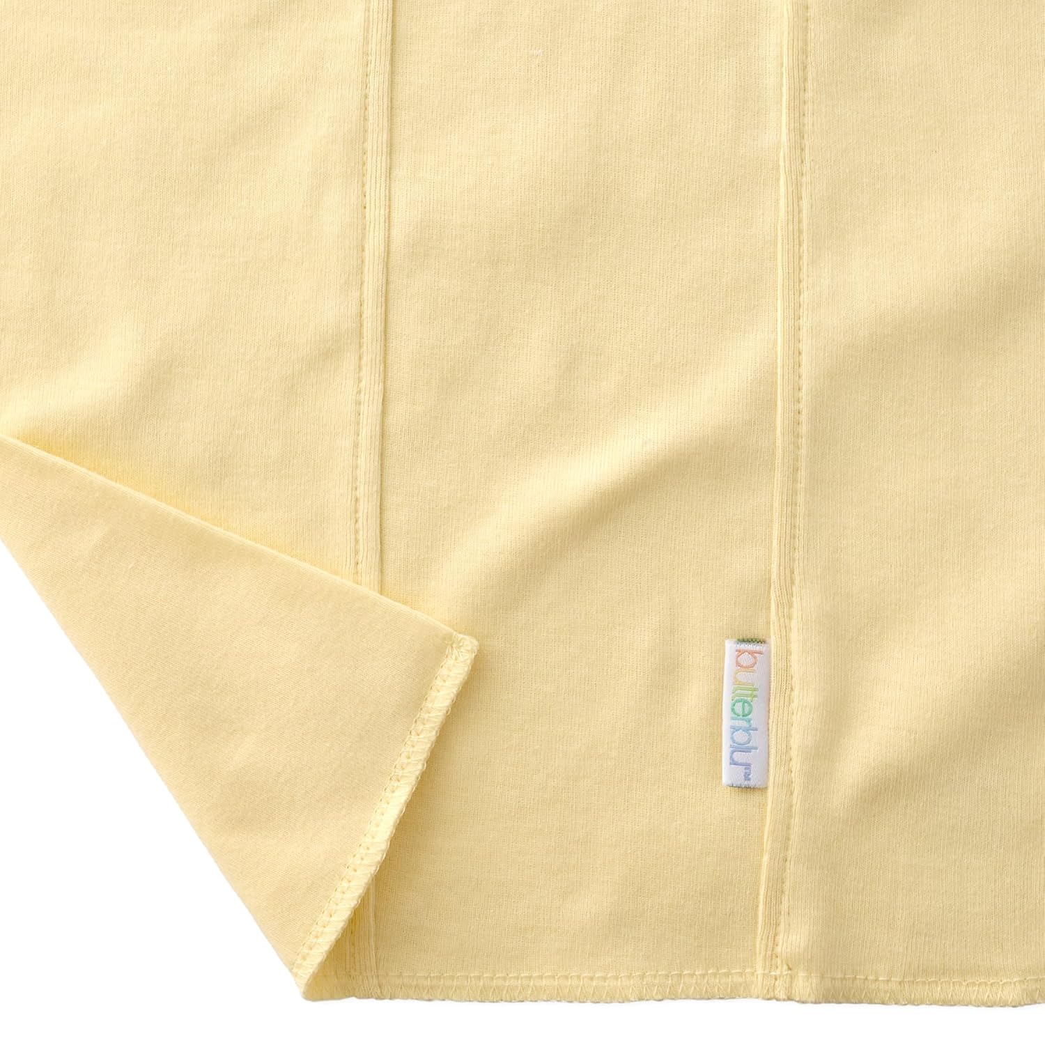 Butterblu Bailey 5-Pack Burp Cloths 100% Organic Cotton Knit for Newborn & Baby Boys & Girls, Haze, One Size