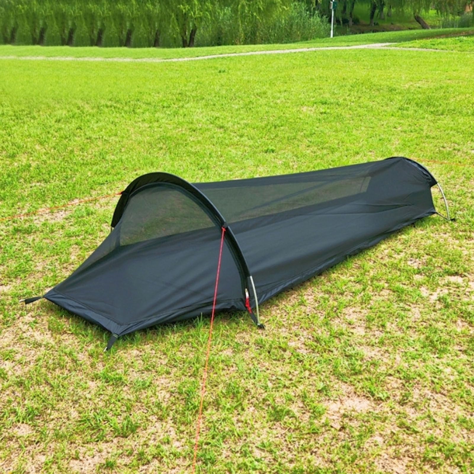 RiToEasysports Zanzariera, Riparo Pieghevole in Rete da Campeggio per Atleti All'aperto, Campeggio, Spiaggia (BLACK)