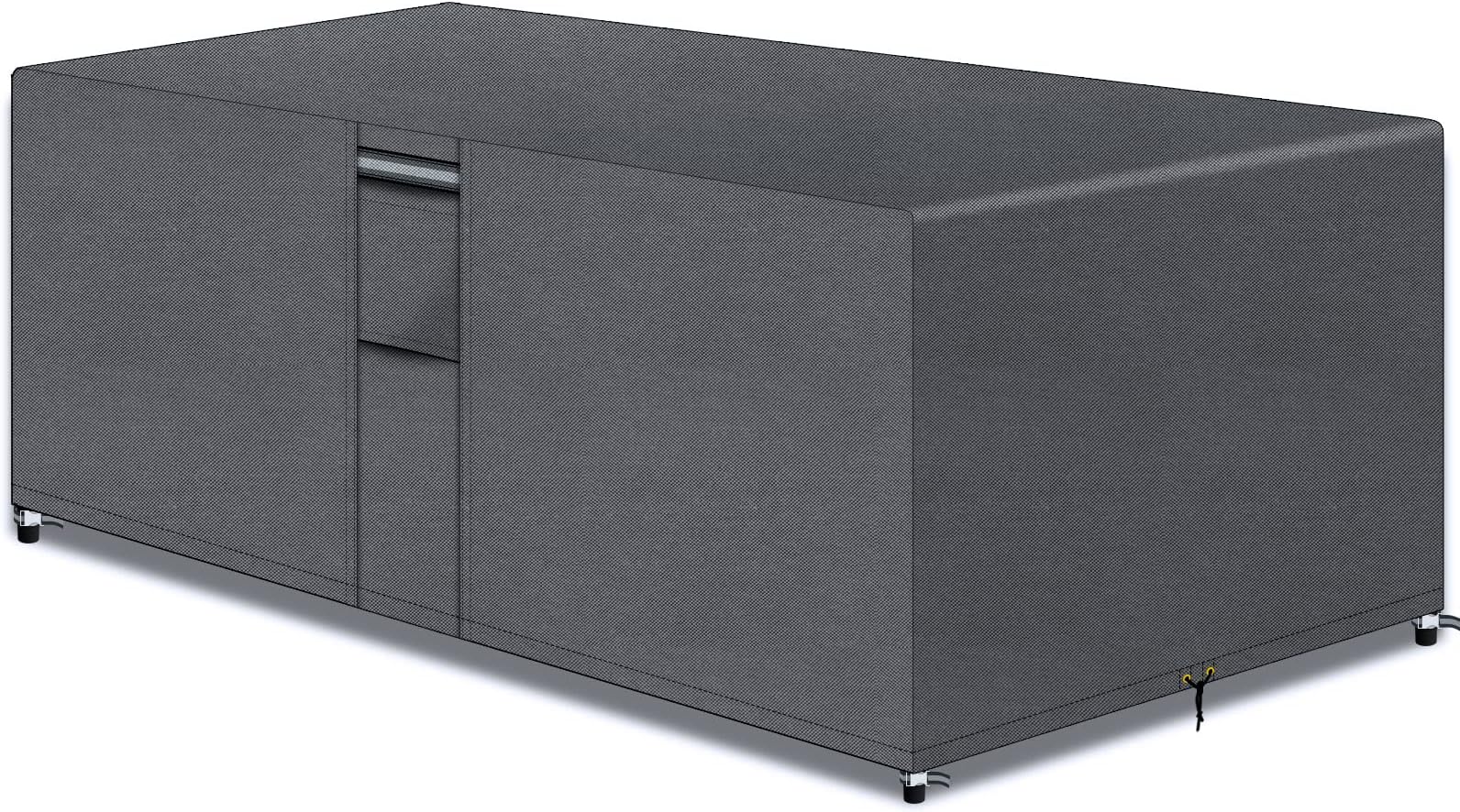 PATIO PLUS Garden Furniture Cover With PU Coating， Garden Table and