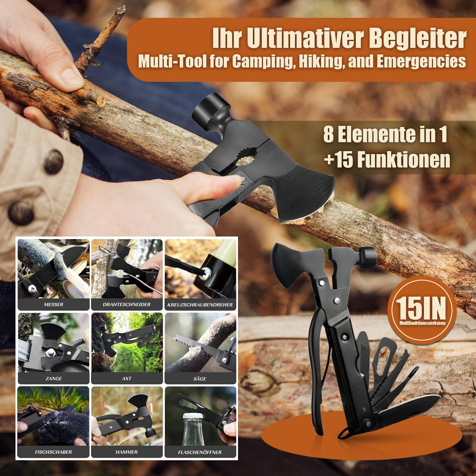 Gemmac Survival Kit mit Erste Hilfe Set, 140 in 1 Militär Outdoor Ausrüstung mit Notfallradio, First Aid Kit & Notfalltasche für Geschenke, Überlebenspaket für Auto/Camping/Rucksackreisen/Wandern/Jagd