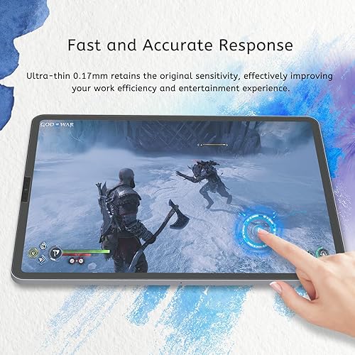 Miniatura 6 de MOBDIK Paquete de 2 protectores de pantalla Paperfeel compatibles con iPad Pro 11 (2022, 2021, 2020 y 2018), iPad Air 5ª y Air de 4ª