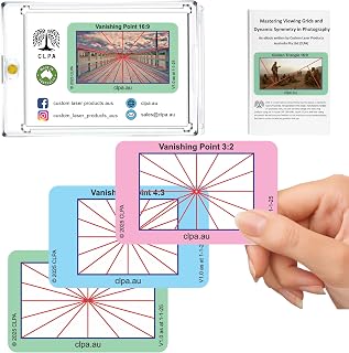 Vanishing Point Viewfinder: Credit Card-Sized Composition Grids for Video, Photography & Art in 4:3, 3:2, & 16:9