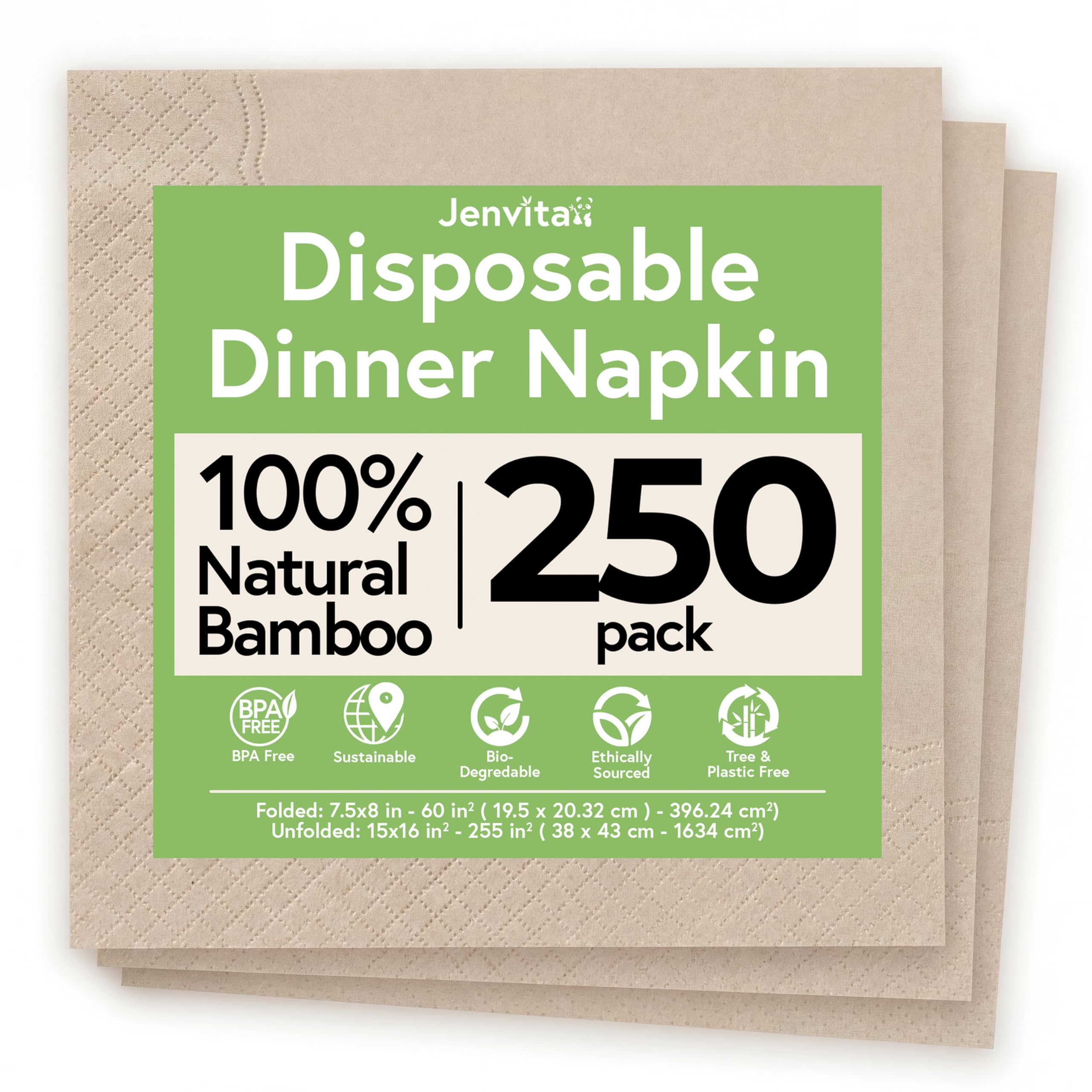 Jenvita Everyday Compostable Napkins