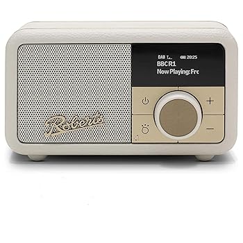 Roberts PETITE2 FM/DAB/DAB+ Portable Radio, Pastel Cream