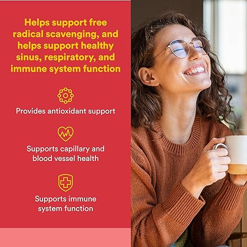 Miniatura 2 de Natural Factors Quercetina - Suplemento antioxidante para apoyo a la salud respiratoria y pulmonar - Suplemento de quercetina ayuda a la salud y