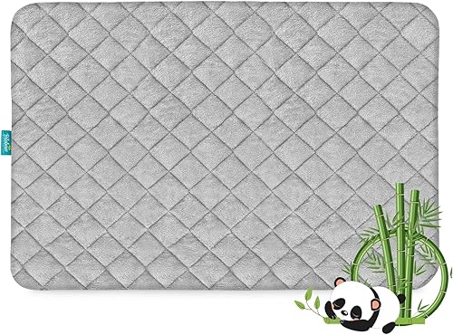 Funda protectora de colchón impermeable para cuna, sábanas protectoras de colchón de cuna, superficie de rizo de viscosa, ultra suave y agradable al