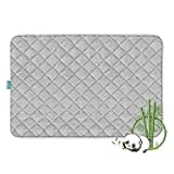 Waterproof Crib Mattress Protector Pad Cover, Crib Mattress Protector Sheets Fitted, Viscose Terry Surface, Ultra Soft and Skin-Friendly, Washer & Dryer Friendly, Grey
