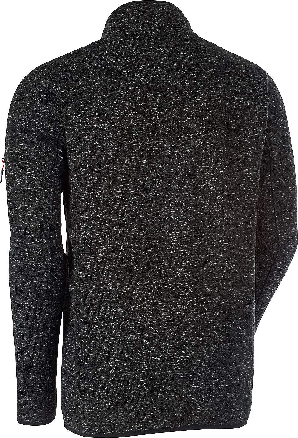 STUBAI Strickfleece-Jacke für Herren, Strickjacke mit Fleece Innenseite, Stehkragen & Reißverschluss, Outdoorjacke in Mehreren Farben, Gr. M - 3XL