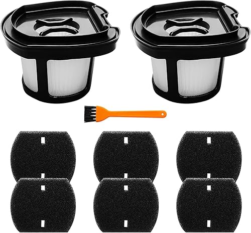 Paquete de 2 filtros de repuesto de vacío de 2284 W para Bissell Pet Hair Eraser Filter Hand Vacuum 2284W 2390 2389 2390A, comparado con las piezas