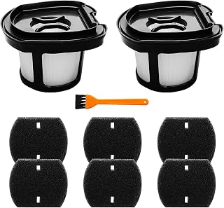 2 Pack 2284w Vacuum Replacement Filter for Bissell Pet Hair Eraser Filter Hand Vacuum 2284W 2390 2389 2390A, Compare to Parts # 1614212 1614203 1614204, 2 Mesh Filters and 6 Foam Filters