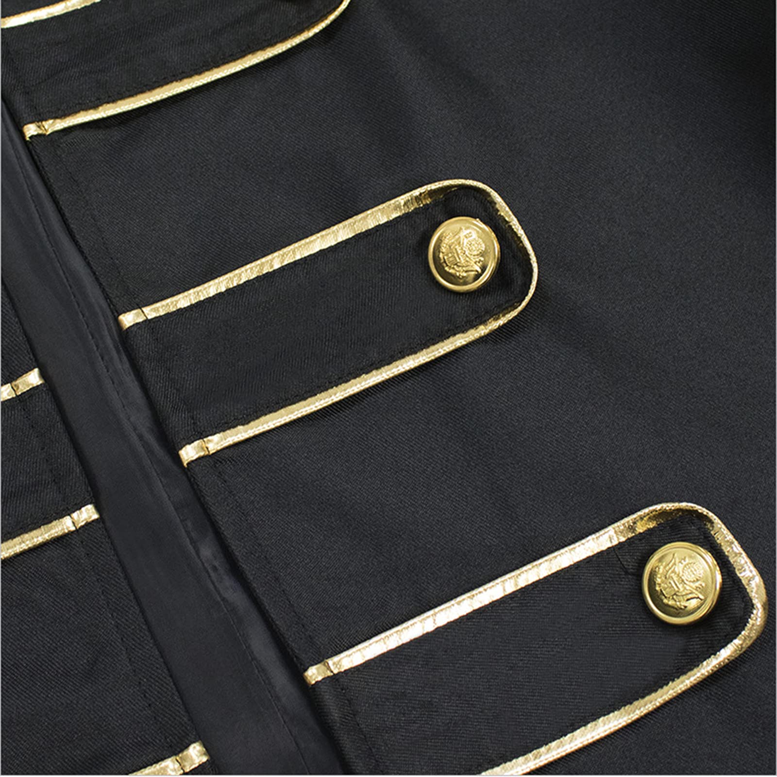 Victoriaanse gotische leren jas | Groen en goud geborduurde steampunk-trench - België Victoriaanse gotische leren jas | Groen en goud geborduurde steampunk-trench - België