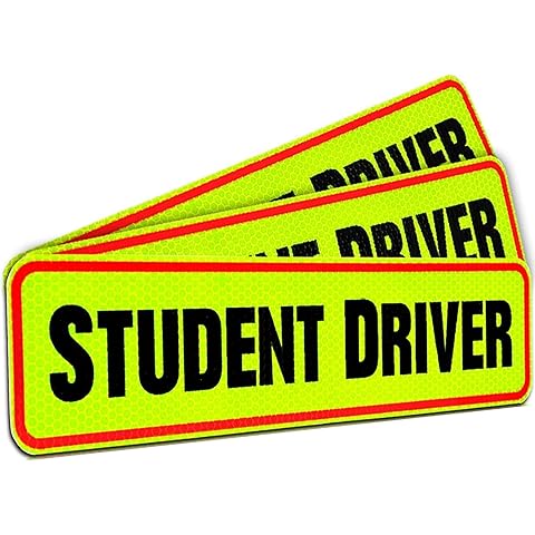 Reflective Student Driver Magnet | 12