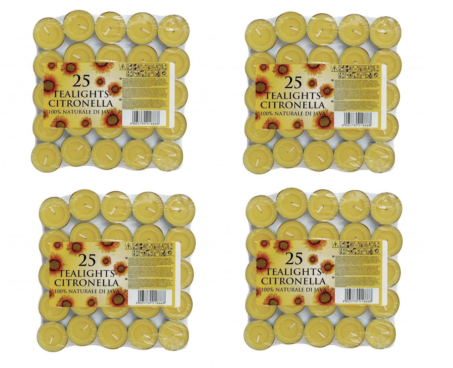 20 Bougies Chauffe Plat à la Citronnelle Anti Moustique Répulsif