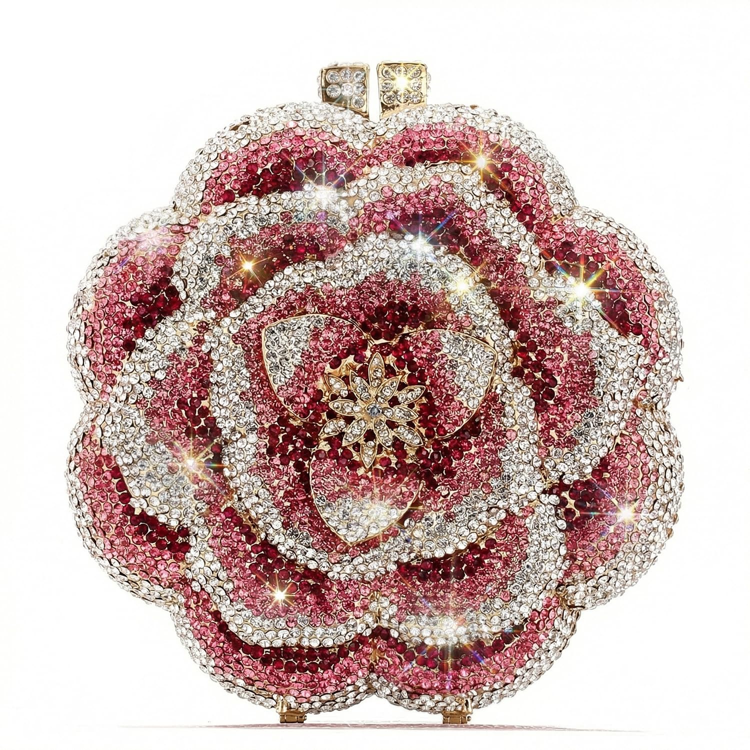 Borsa da sera da donna moda AAA strass catena in metallo pochette
