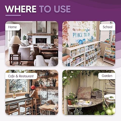 Miniatura 5 de Efavormart - Paquete de 2 placas redondas de madera redondas de 8 pulgadas de diámetro para colgar en el centro de mesa