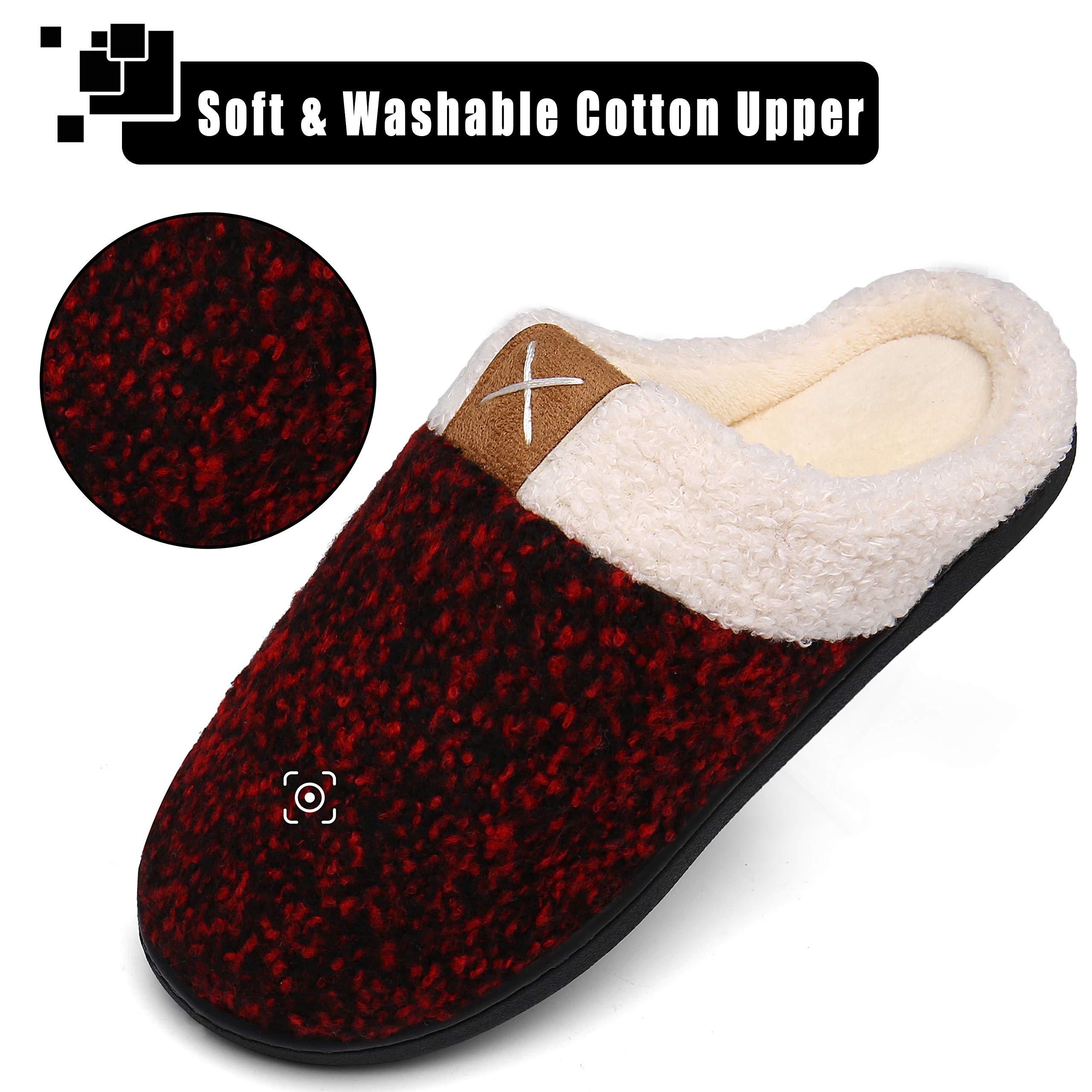 Mishansha Pantofole da uomo in memory foam da donna pantofole morbide e calde per la casa