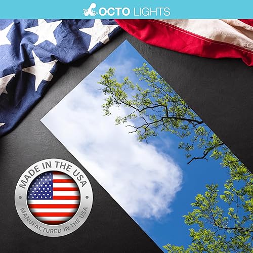 Miniatura 7 de Cubierta de luz fluorescente para luces de techo de aula, inserto de película retroiluminada de alta calidad, 2 x 4 (22.38 x 46.5 pulgadas),