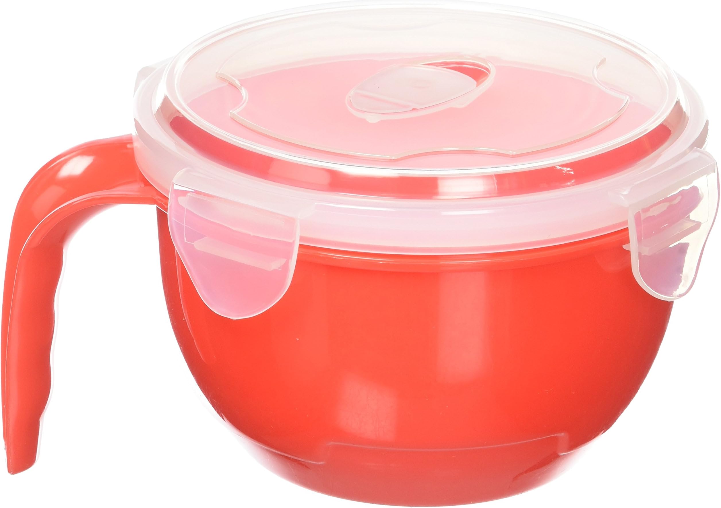 Noodle Soup Bowls, Red and Blue