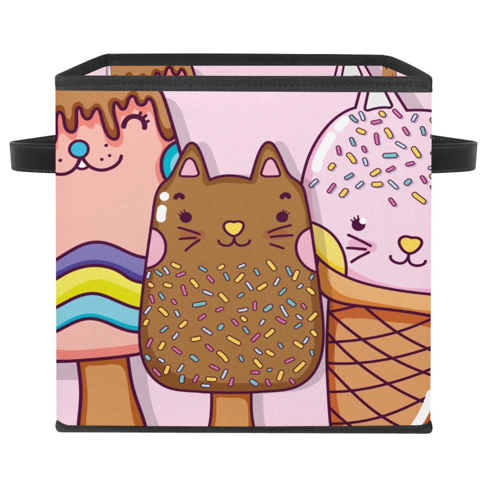 Cube de rangement pliable en tissu pour organiser vêtements et jouets
