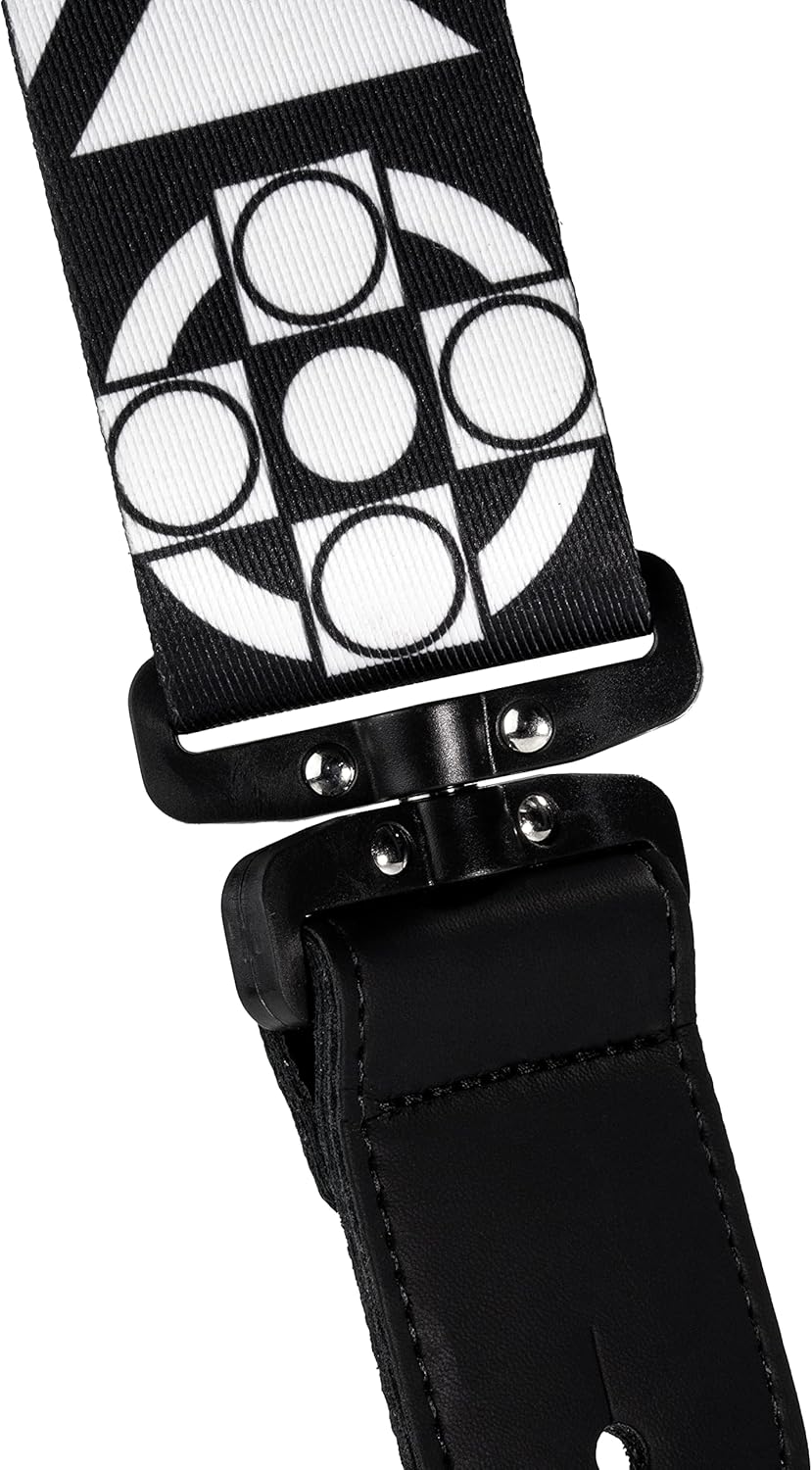 D'Addario Accessories Joe Satriani Swivel Guitar Strap, Crosses, Black, Large