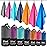 Sfee 2 Pack Microfiber Travel Towel, Quick Dry Towel Camping Beach Towel Super Absorbent Compact Lightweight Sports Gym Towels Set for Beach, Gym, Hiking, Pool, Backpacking, Bath, Yoga
