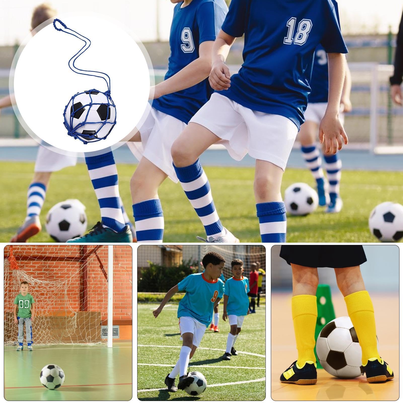 Bolsa de Red para Balones de Fútbol, Almacenamiento de Voleibol, Soporte Portátil