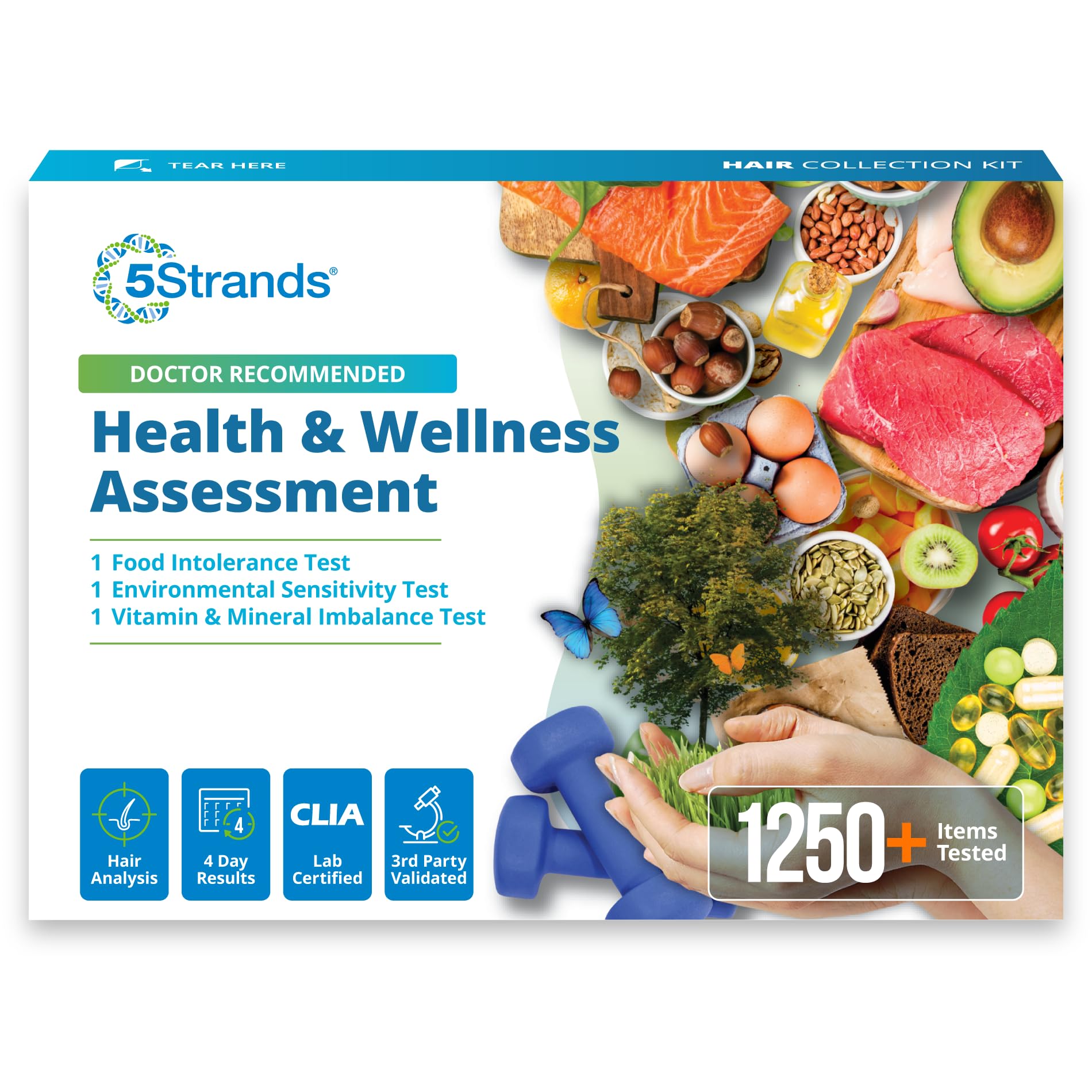 5Strands Health & Wellness Assessment for Adults & Kids Including 3 Tests