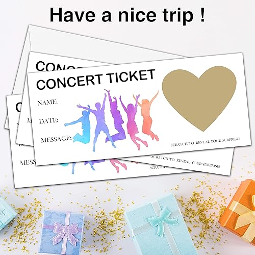 Miniatura 8 de Tarjeta sorpresa minimalista, 1 juego para hacer tu propio boleto de viaje de bricolaje, regalo sorpresa para vacaciones, Navidad, boda, cumpleaños,