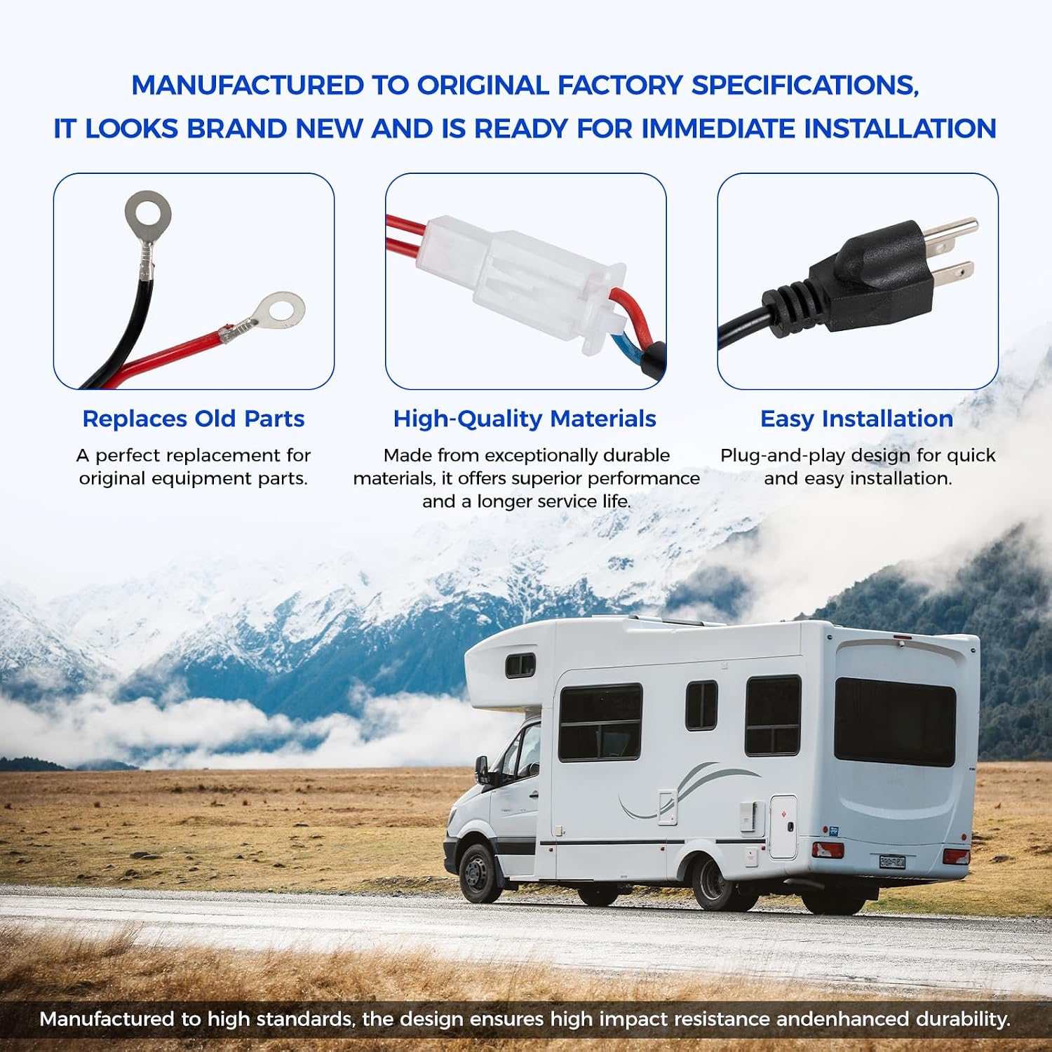 110V to 12V Converter for Diesel Heater, 120V AC to 12V DC Power Supply Adapter for 5KW 8KW Diesel Air Parking Heater, Power Converter for RV, Camper, Truck, Garage and Workshop