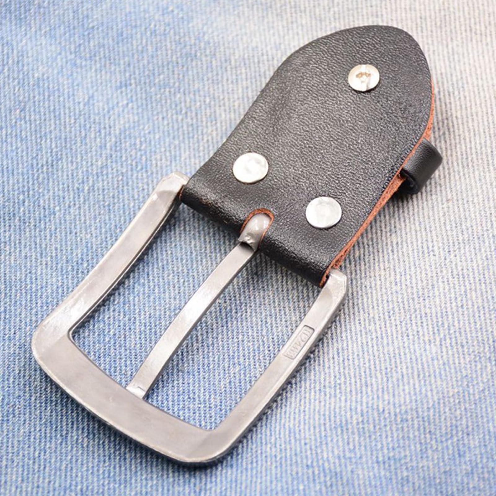 XAGMODSHN Hipsters - Hebilla de cinturón de aleación simple de aleación occidental para jeans étnicos de moda, accesorios de repuesto simple hebilla de cinturón occidental