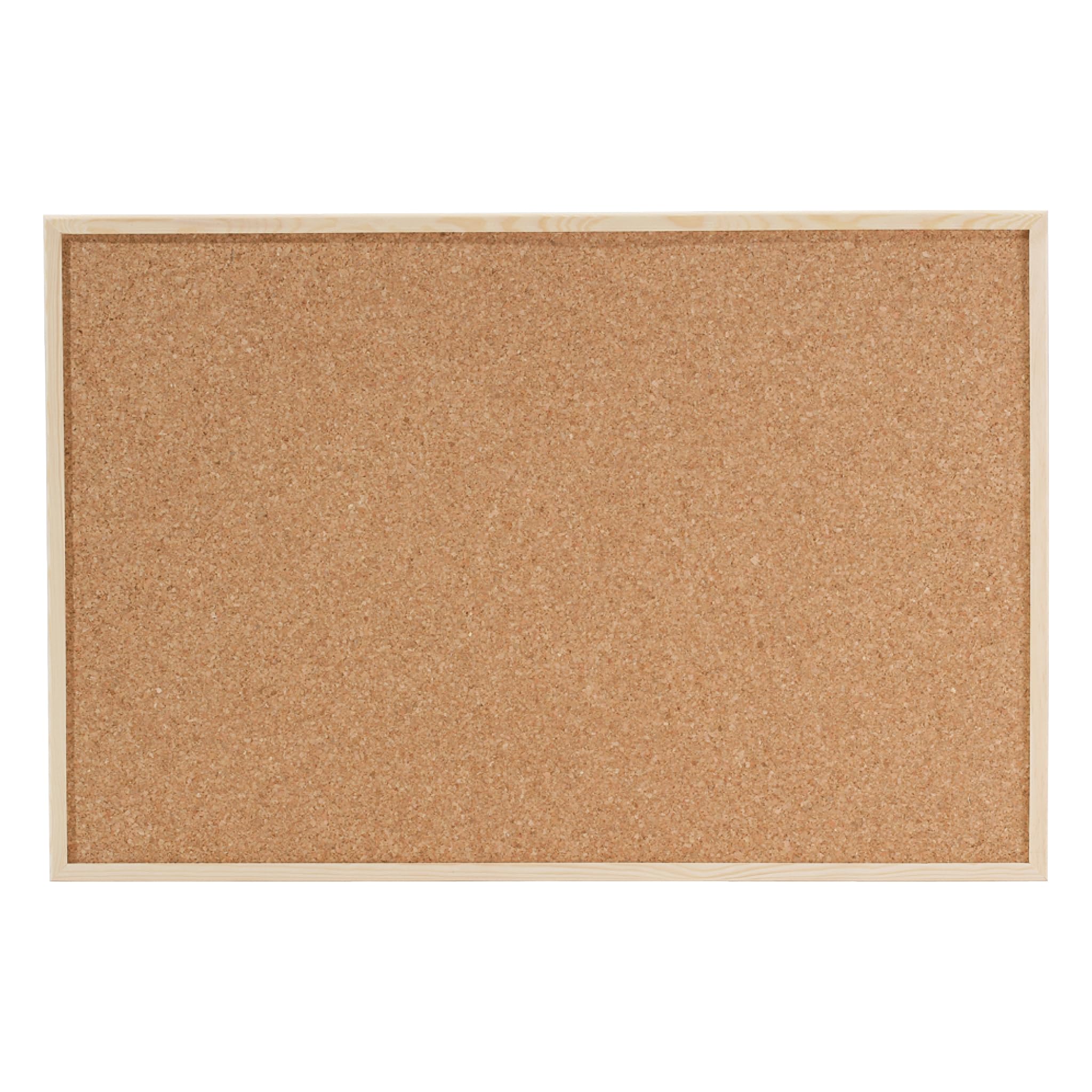 Dahle Pinnwand aus Kork (Holzrahmen, Korkplatte 7 mm stark, inkl. 6 Pinnadeln) 60 x 90 cm