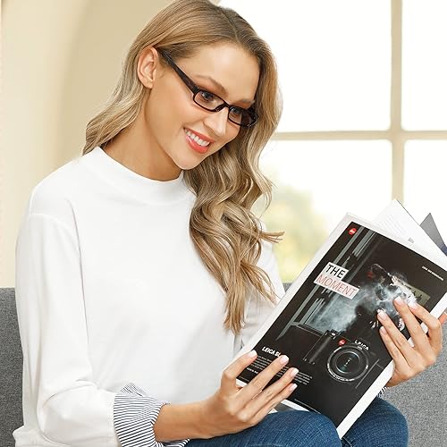 Miniatura 3 de EYEGUARD Readers - Paquete de 4 lentes de lectura para mujer delgados y elegantes con hermosos patrones para mujer 5.00