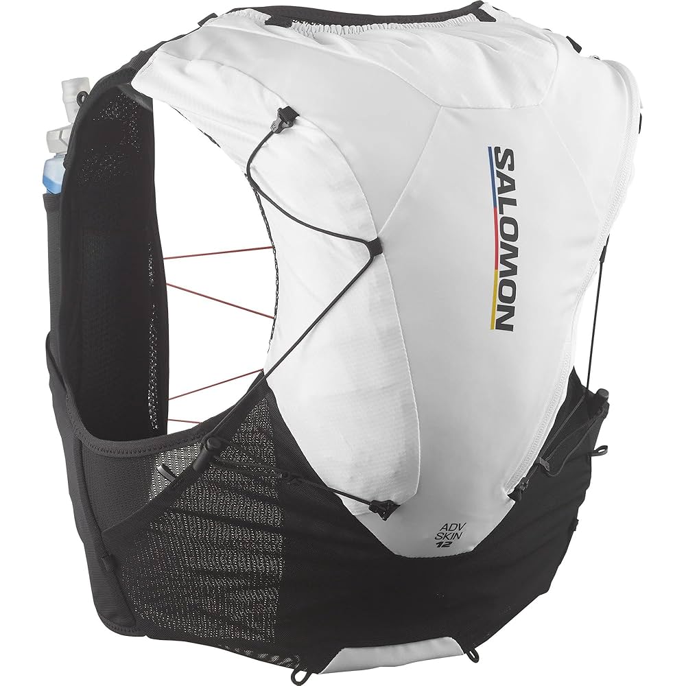 SALOMON ADV SKIN 12 レースフラッグ　サイズL Amazon.co.jp: SALOMON ADV SKIN 12 RACE FLAG SET BKW L