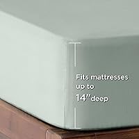 Vista 9 de BEDSURE - Juego de edredón de 7 piezas, ropa de cama a rayas verde salvia para todas las estaciones, reversible, teñido catiónico, juego de ropa